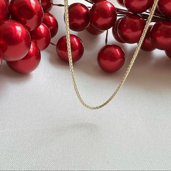 14k solid gold wheat chain Necklace 20” | perfect gift | 14K 1mm 8 Round Whe… - Picture 10 of 12